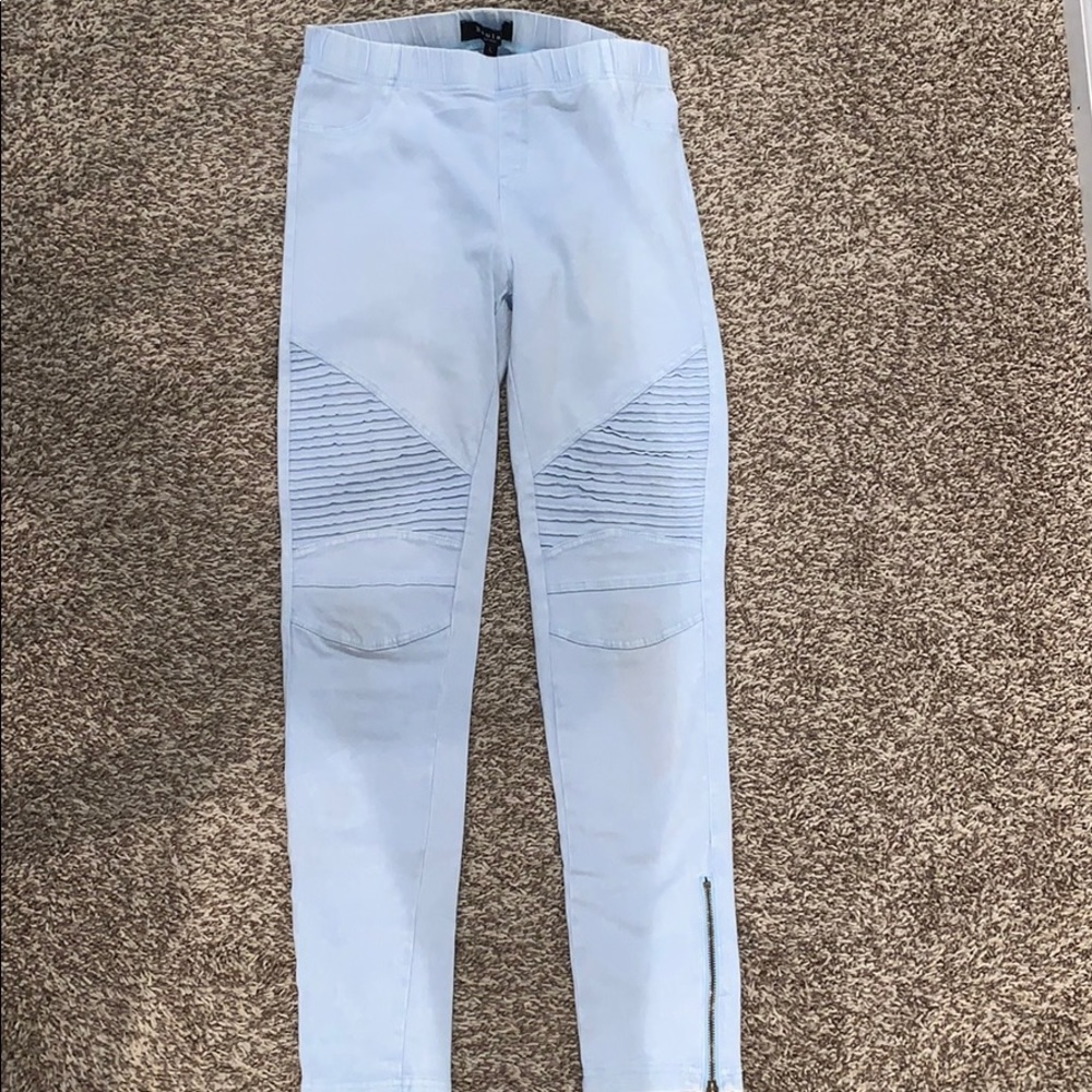 Light blue skinny jeans